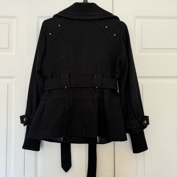 Kensie Black Coat Size XS (ZIPPER DOES NOT WORK) - Picture 4 of 4
